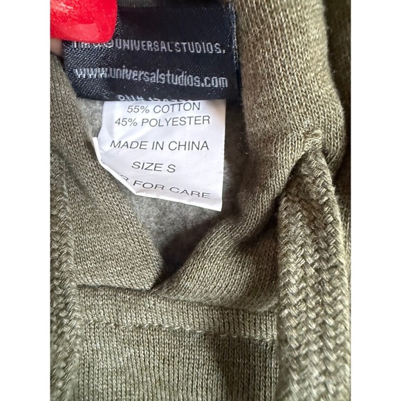 Universal Studios Men's Olive Green Graphic Hoodie Sweatshirt Size Small - Picture 4 of 6